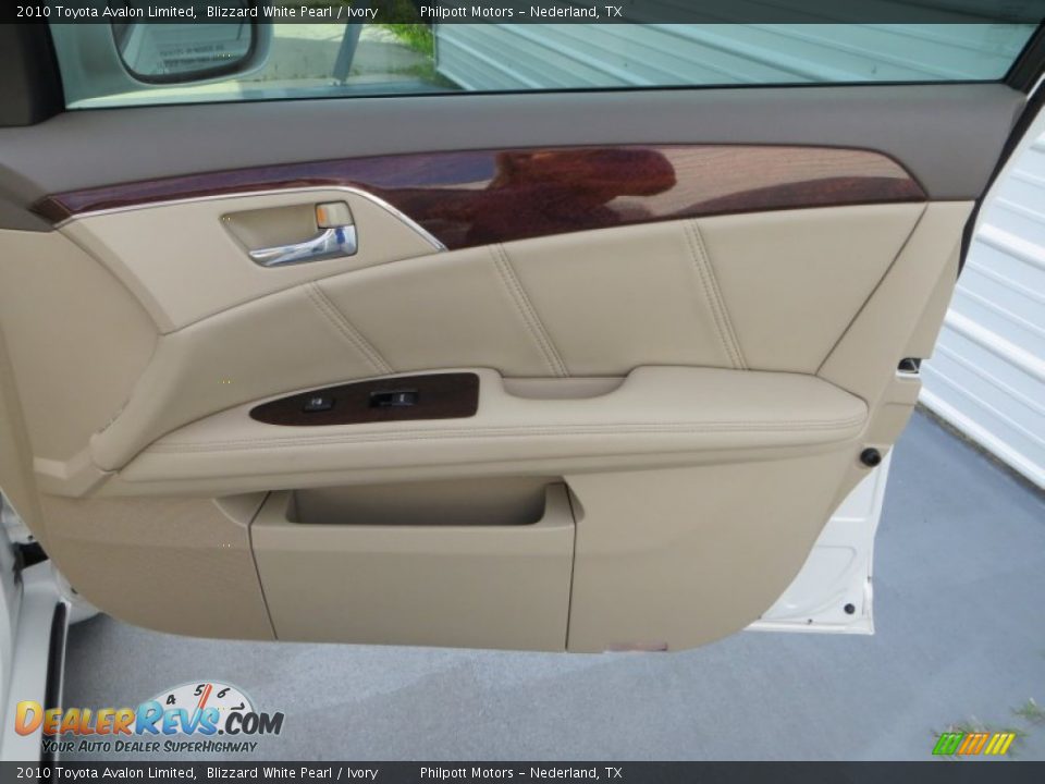 2010 Toyota Avalon Limited Blizzard White Pearl / Ivory Photo #22