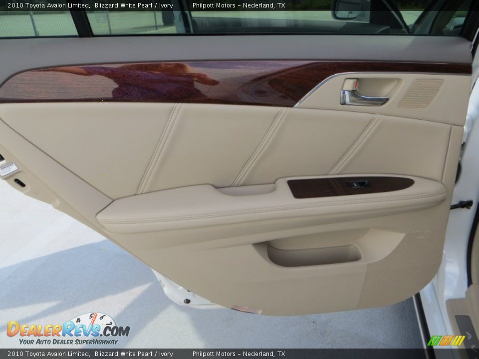 2010 Toyota Avalon Limited Blizzard White Pearl / Ivory Photo #28