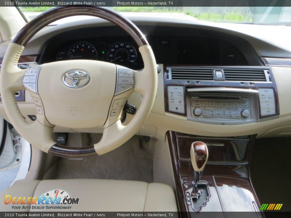 2010 Toyota Avalon Limited Blizzard White Pearl / Ivory Photo #35