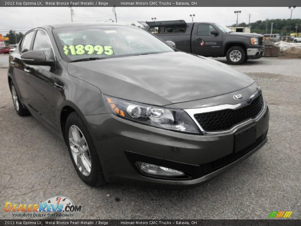 2013 Kia Optima LX Metal Bronze Pearl Metallic / Beige Photo #2