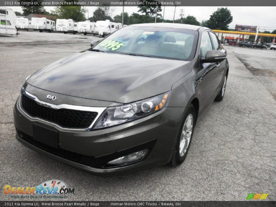 2013 Kia Optima LX Metal Bronze Pearl Metallic / Beige Photo #3