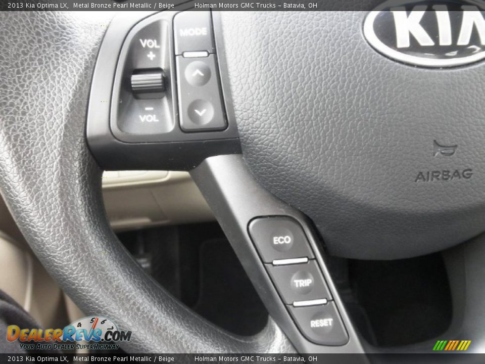 2013 Kia Optima LX Metal Bronze Pearl Metallic / Beige Photo #14