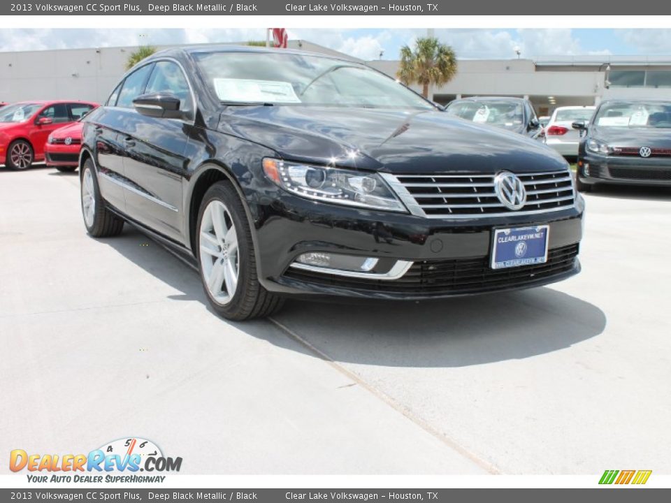 2013 Volkswagen CC Sport Plus Deep Black Metallic / Black Photo #1