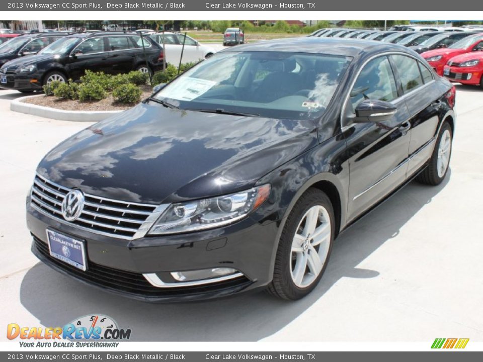 2013 Volkswagen CC Sport Plus Deep Black Metallic / Black Photo #3