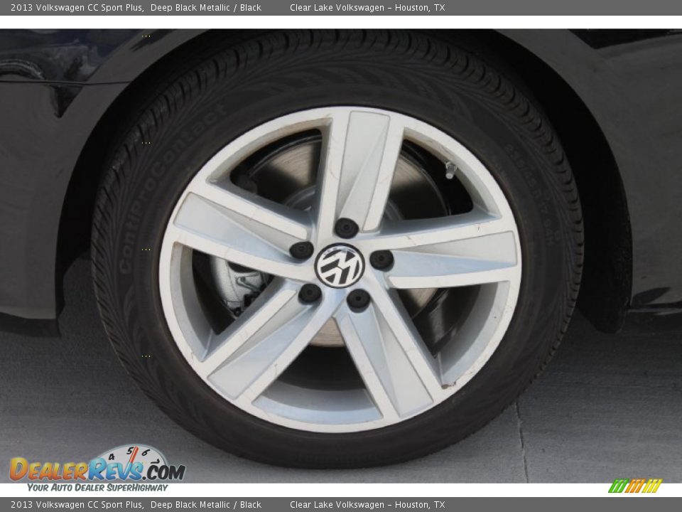 2013 Volkswagen CC Sport Plus Deep Black Metallic / Black Photo #4