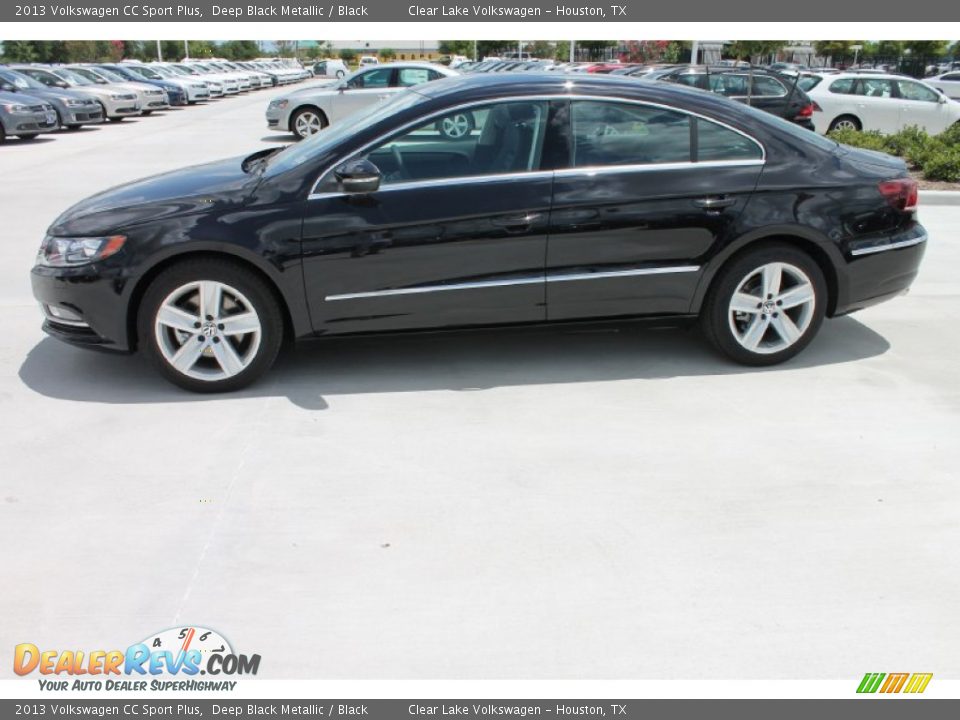 2013 Volkswagen CC Sport Plus Deep Black Metallic / Black Photo #5