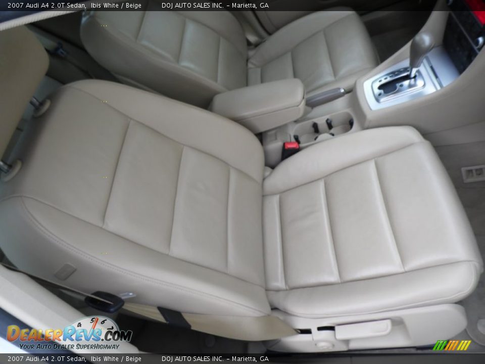 2007 Audi A4 2.0T Sedan Ibis White / Beige Photo #29