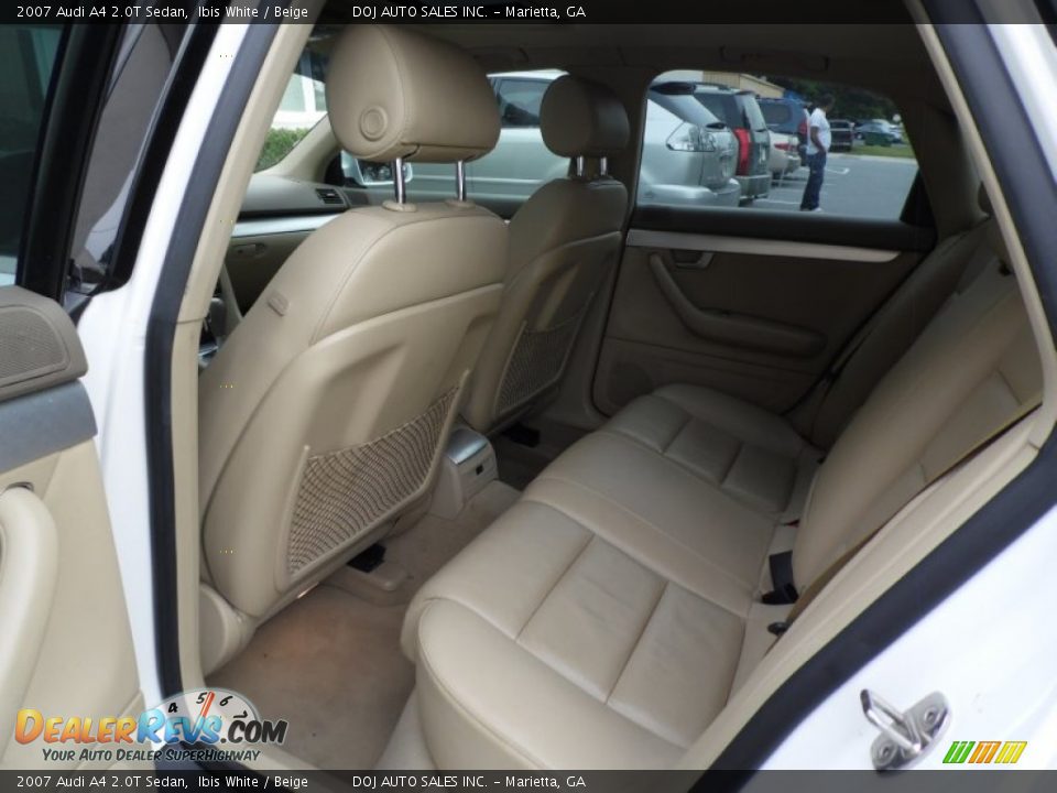 2007 Audi A4 2.0T Sedan Ibis White / Beige Photo #32