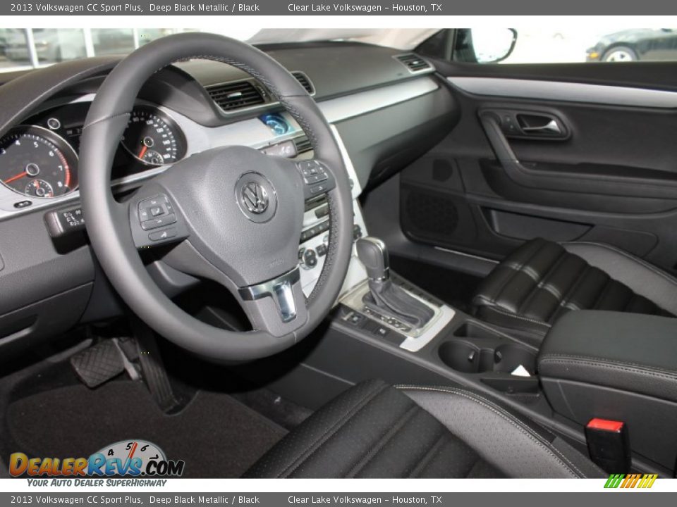 2013 Volkswagen CC Sport Plus Deep Black Metallic / Black Photo #12