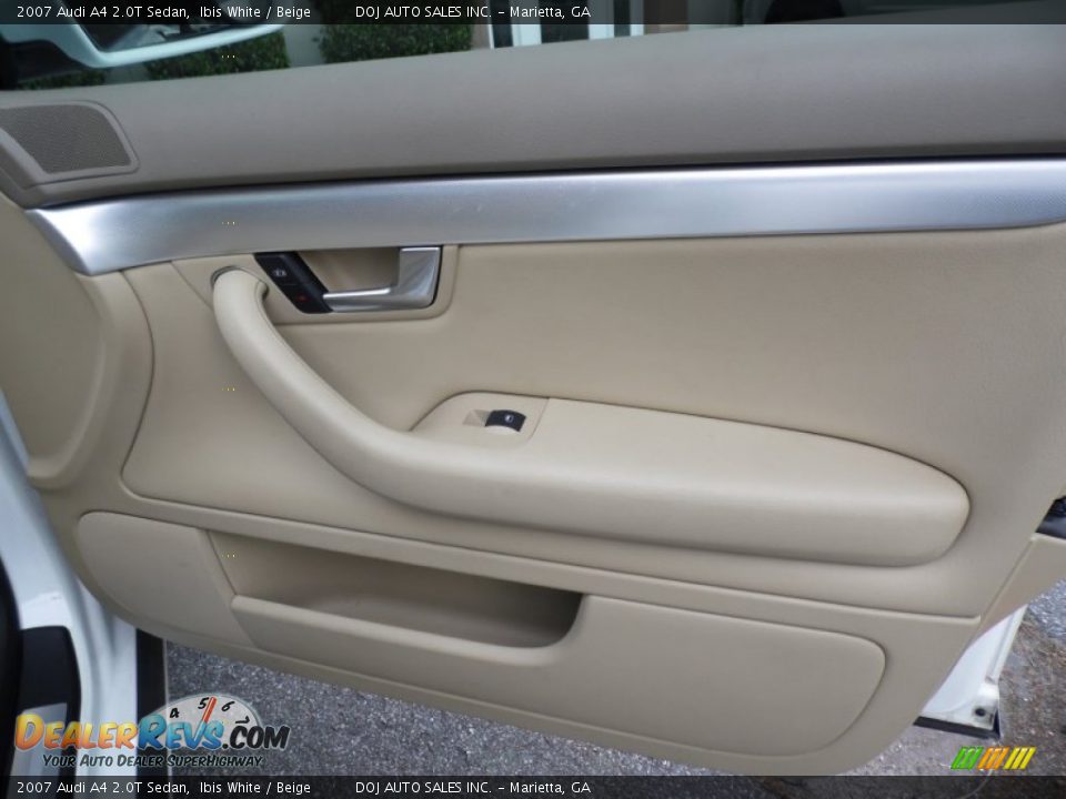 2007 Audi A4 2.0T Sedan Ibis White / Beige Photo #35