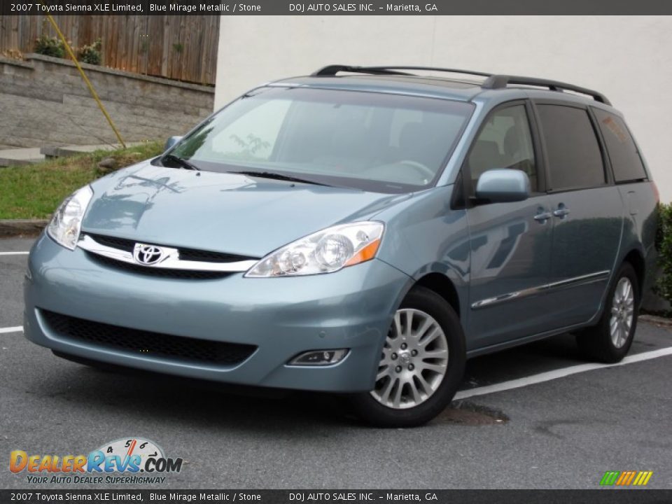 2007 Toyota Sienna XLE Limited Blue Mirage Metallic / Stone Photo #1