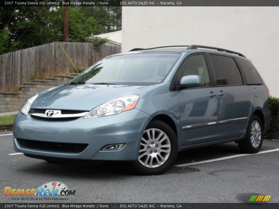 2007 Toyota Sienna XLE Limited Blue Mirage Metallic / Stone Photo #2