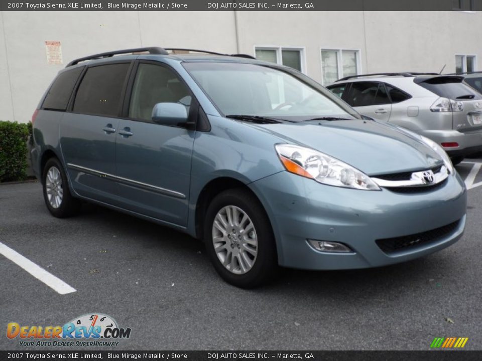 2007 Toyota Sienna XLE Limited Blue Mirage Metallic / Stone Photo #4