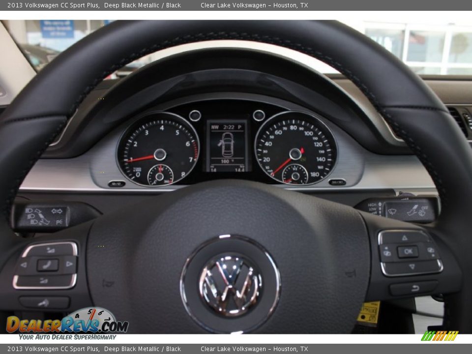 2013 Volkswagen CC Sport Plus Deep Black Metallic / Black Photo #21