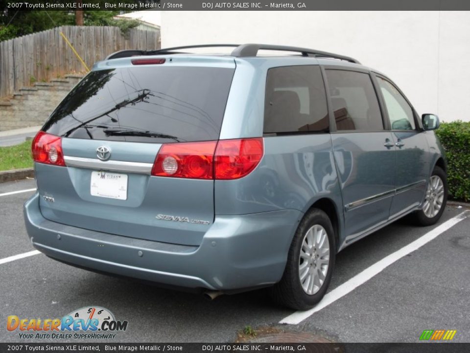 2007 Toyota Sienna XLE Limited Blue Mirage Metallic / Stone Photo #6