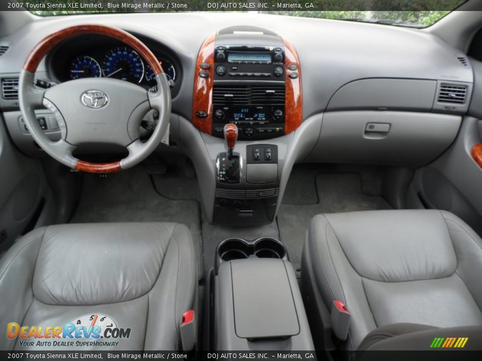 2007 Toyota Sienna XLE Limited Blue Mirage Metallic / Stone Photo #8