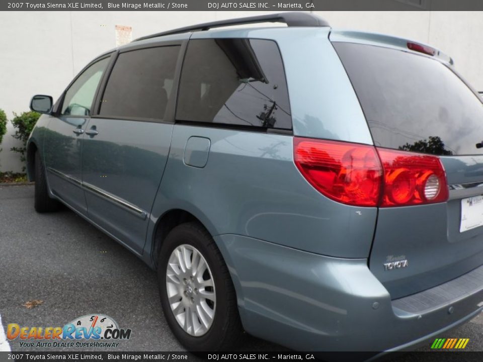 2007 Toyota Sienna XLE Limited Blue Mirage Metallic / Stone Photo #10