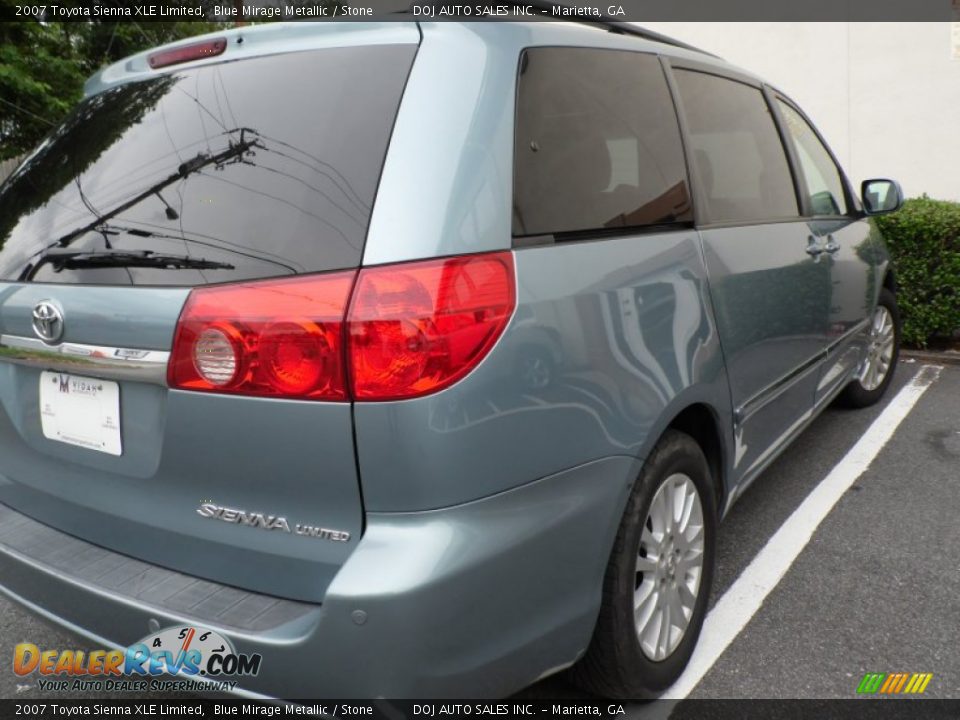 2007 Toyota Sienna XLE Limited Blue Mirage Metallic / Stone Photo #11