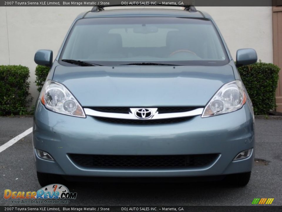 2007 Toyota Sienna XLE Limited Blue Mirage Metallic / Stone Photo #12