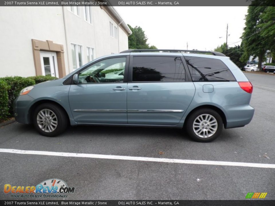 2007 Toyota Sienna XLE Limited Blue Mirage Metallic / Stone Photo #15