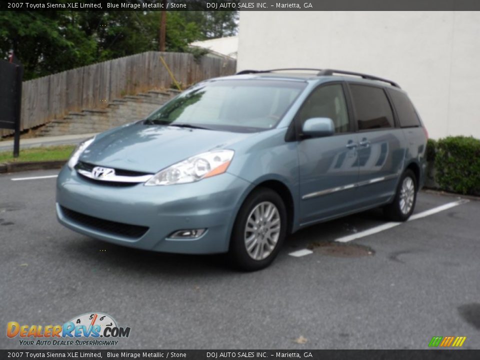 2007 Toyota Sienna XLE Limited Blue Mirage Metallic / Stone Photo #17