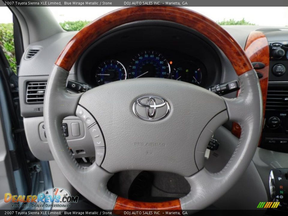 2007 Toyota Sienna XLE Limited Blue Mirage Metallic / Stone Photo #20