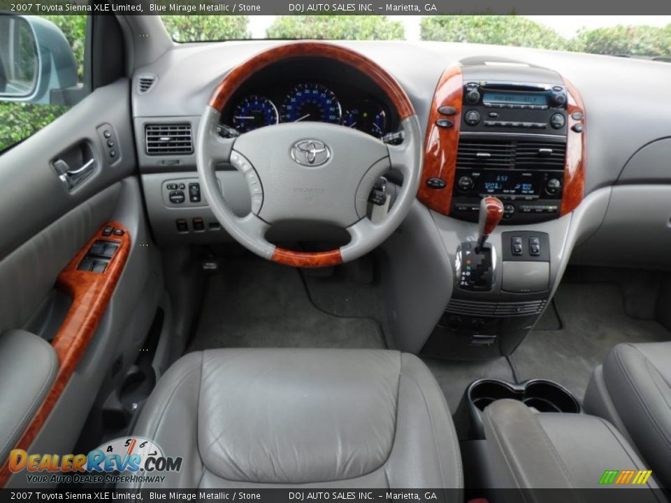 2007 Toyota Sienna XLE Limited Blue Mirage Metallic / Stone Photo #25