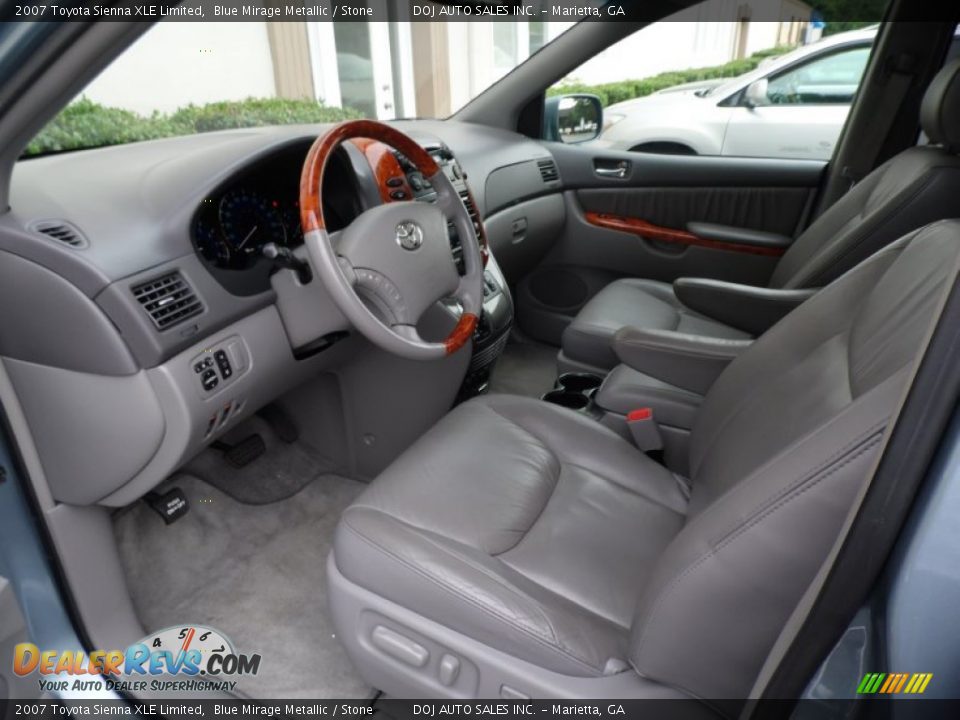 2007 Toyota Sienna XLE Limited Blue Mirage Metallic / Stone Photo #26