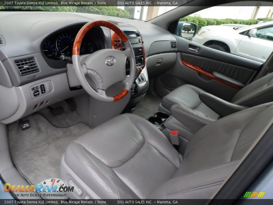 2007 Toyota Sienna XLE Limited Blue Mirage Metallic / Stone Photo #27