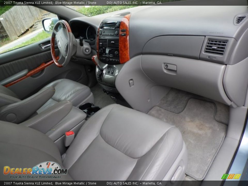 2007 Toyota Sienna XLE Limited Blue Mirage Metallic / Stone Photo #28
