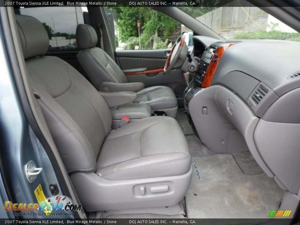 2007 Toyota Sienna XLE Limited Blue Mirage Metallic / Stone Photo #29