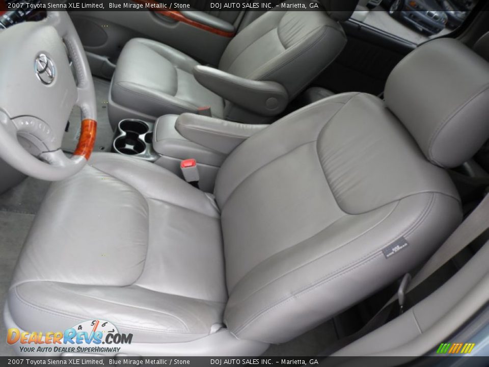 2007 Toyota Sienna XLE Limited Blue Mirage Metallic / Stone Photo #31