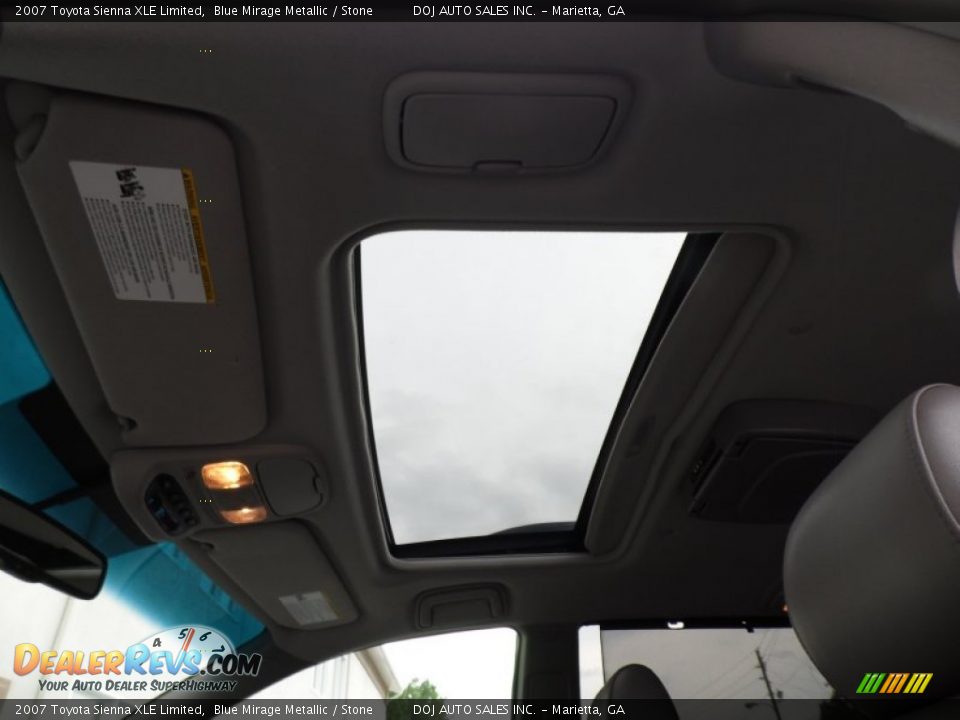 2007 Toyota Sienna XLE Limited Blue Mirage Metallic / Stone Photo #33