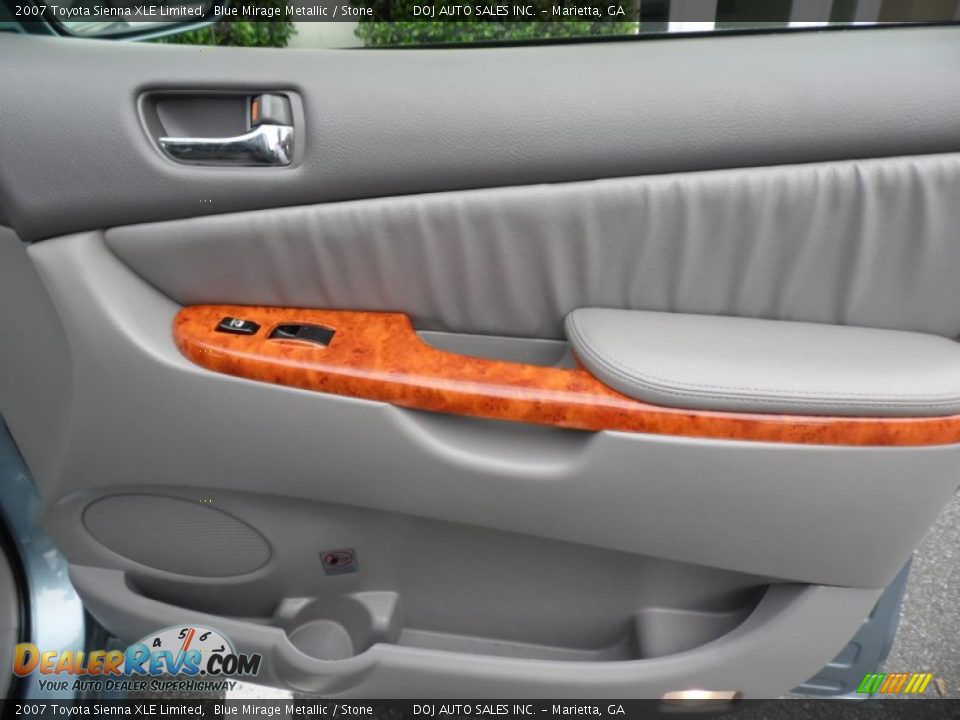 2007 Toyota Sienna XLE Limited Blue Mirage Metallic / Stone Photo #35