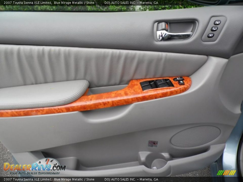 2007 Toyota Sienna XLE Limited Blue Mirage Metallic / Stone Photo #36