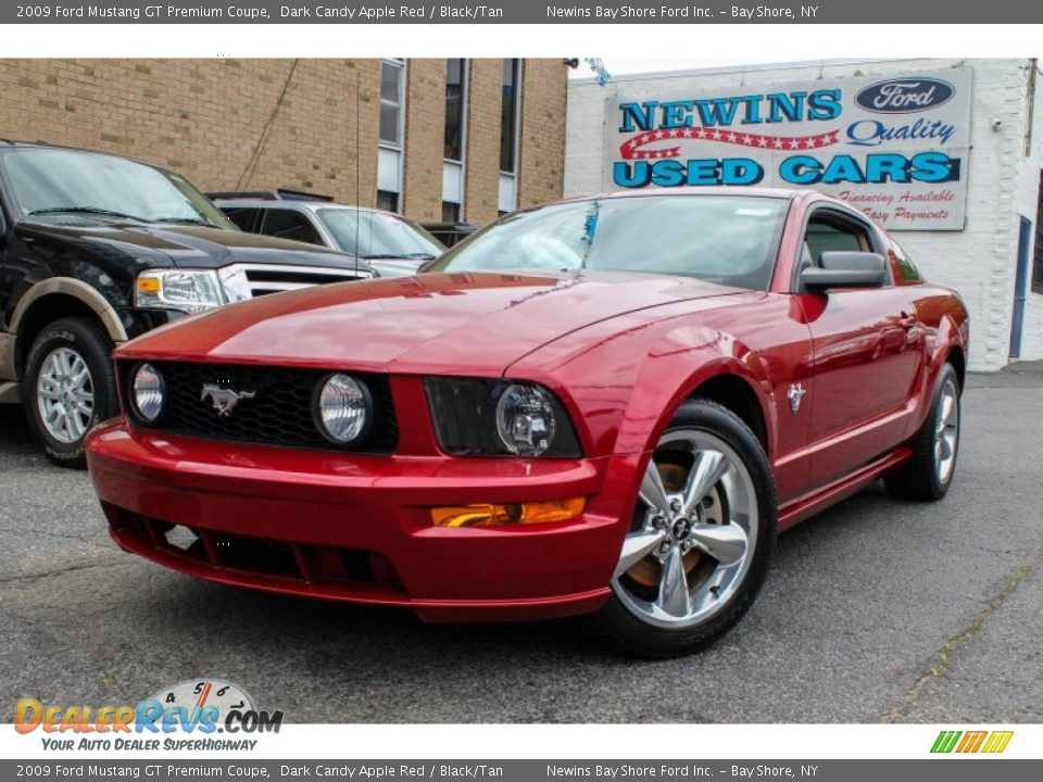 2009 Ford Mustang GT Premium Coupe Dark Candy Apple Red / Black/Tan Photo #1