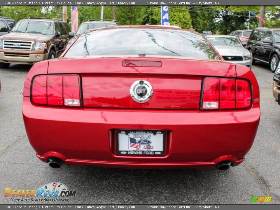 2009 Ford Mustang GT Premium Coupe Dark Candy Apple Red / Black/Tan Photo #4