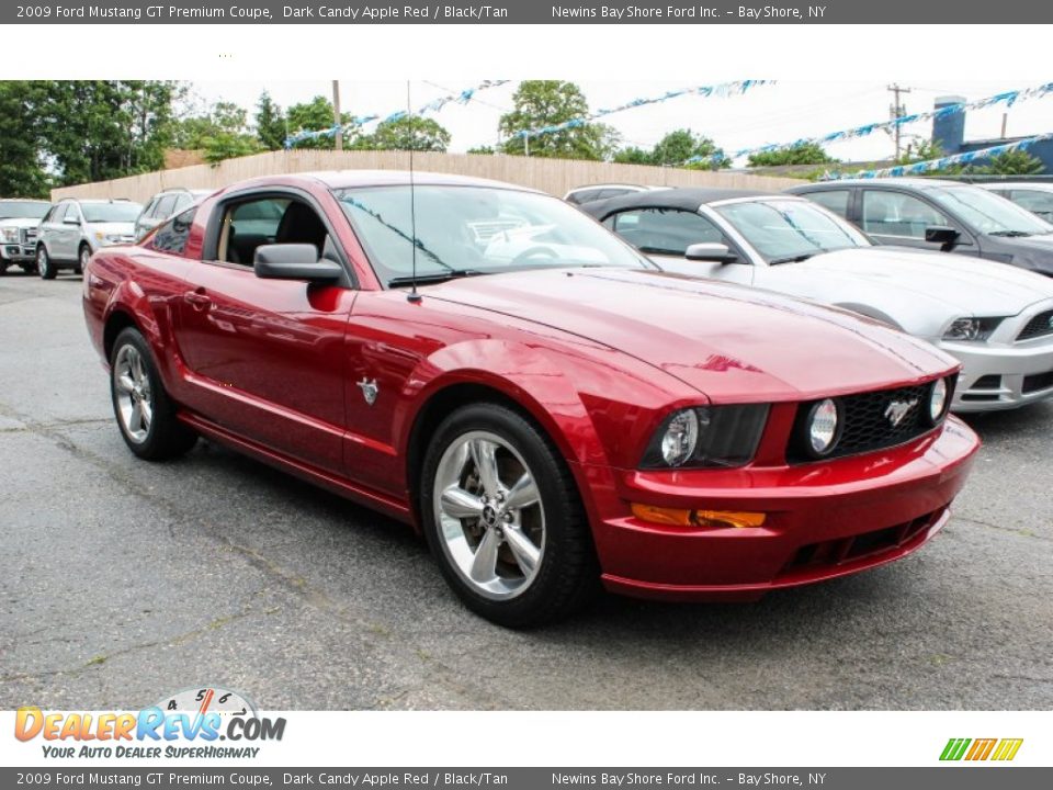 2009 Ford Mustang GT Premium Coupe Dark Candy Apple Red / Black/Tan Photo #6