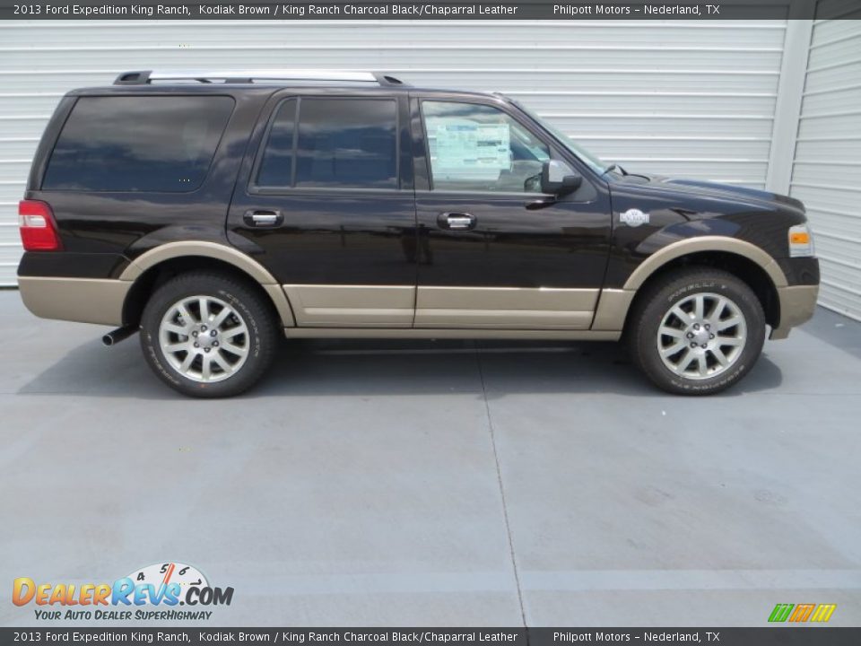 2013 Ford Expedition King Ranch Kodiak Brown / King Ranch Charcoal Black/Chaparral Leather Photo #3