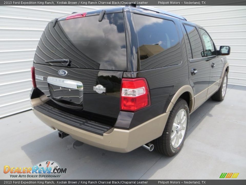 2013 Ford Expedition King Ranch Kodiak Brown / King Ranch Charcoal Black/Chaparral Leather Photo #4