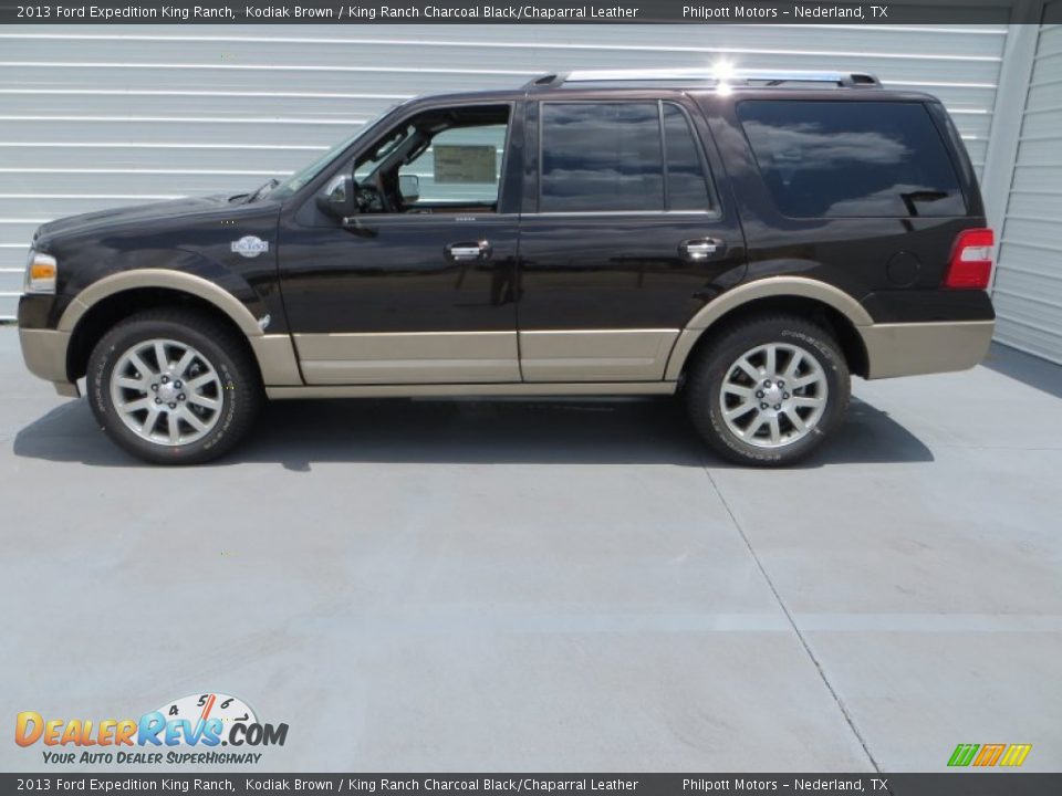2013 Ford Expedition King Ranch Kodiak Brown / King Ranch Charcoal Black/Chaparral Leather Photo #6