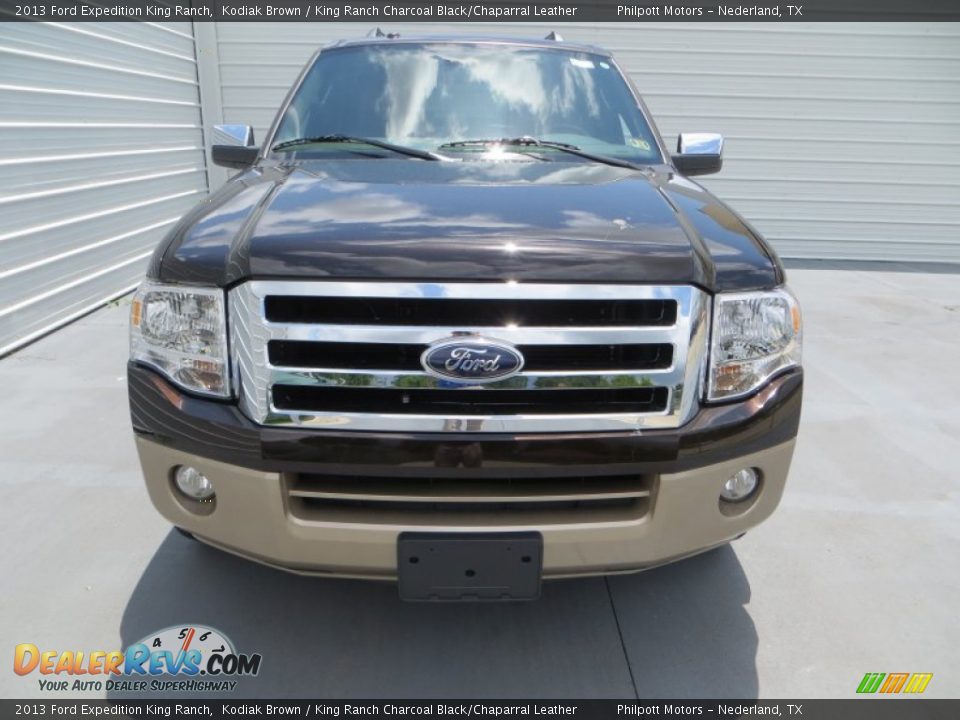 2013 Ford Expedition King Ranch Kodiak Brown / King Ranch Charcoal Black/Chaparral Leather Photo #8