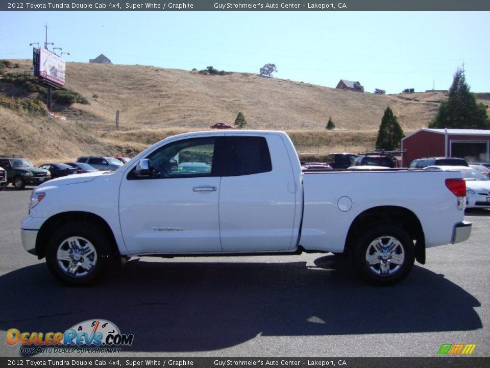 2012 Toyota Tundra Double Cab 4x4 Super White / Graphite Photo #4