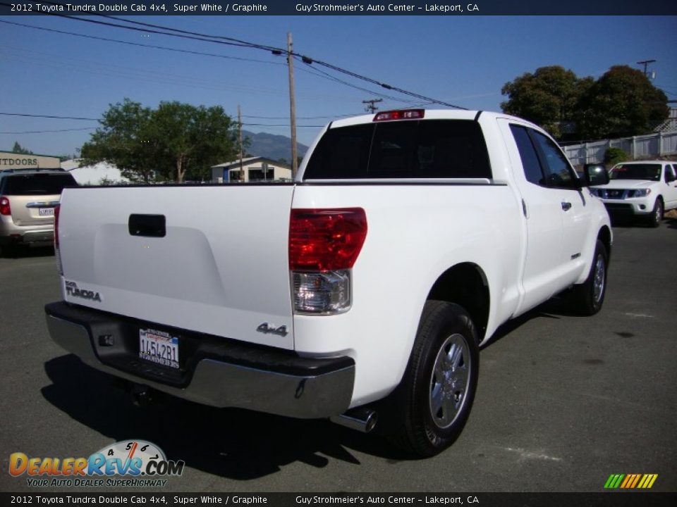 2012 Toyota Tundra Double Cab 4x4 Super White / Graphite Photo #7