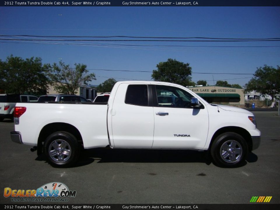 2012 Toyota Tundra Double Cab 4x4 Super White / Graphite Photo #8