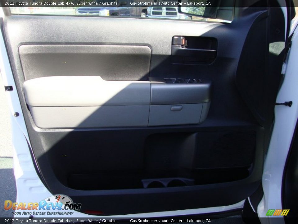 2012 Toyota Tundra Double Cab 4x4 Super White / Graphite Photo #9