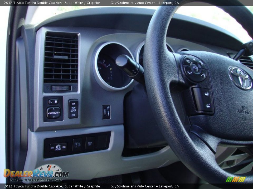 2012 Toyota Tundra Double Cab 4x4 Super White / Graphite Photo #11