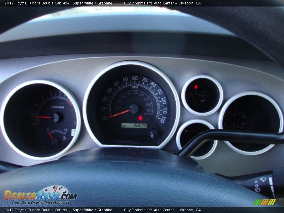 2012 Toyota Tundra Double Cab 4x4 Super White / Graphite Photo #12