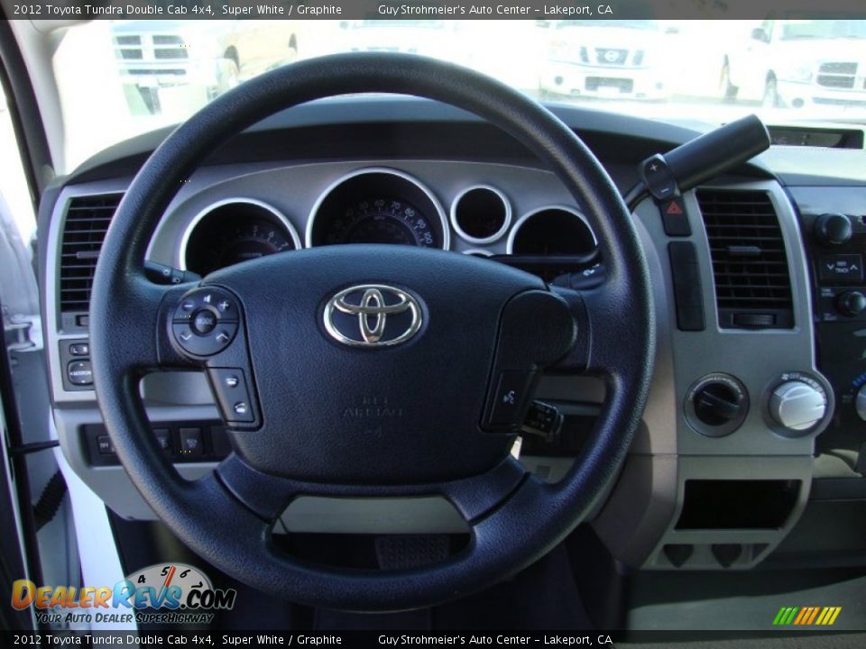 2012 Toyota Tundra Double Cab 4x4 Super White / Graphite Photo #13
