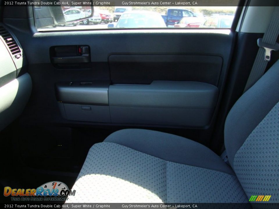 2012 Toyota Tundra Double Cab 4x4 Super White / Graphite Photo #16